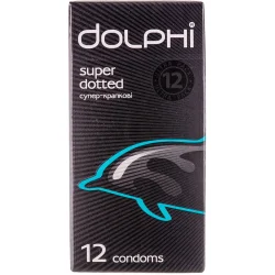 Презервативи Долфі Супер-крапкові (Dolphi super dotted), 12 шт.