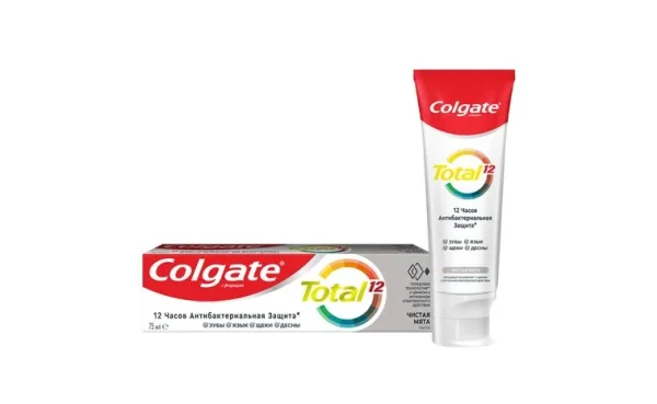 Зубная паста Colgate (Колгейт) Total 12 Чистая мята, 75 мл
