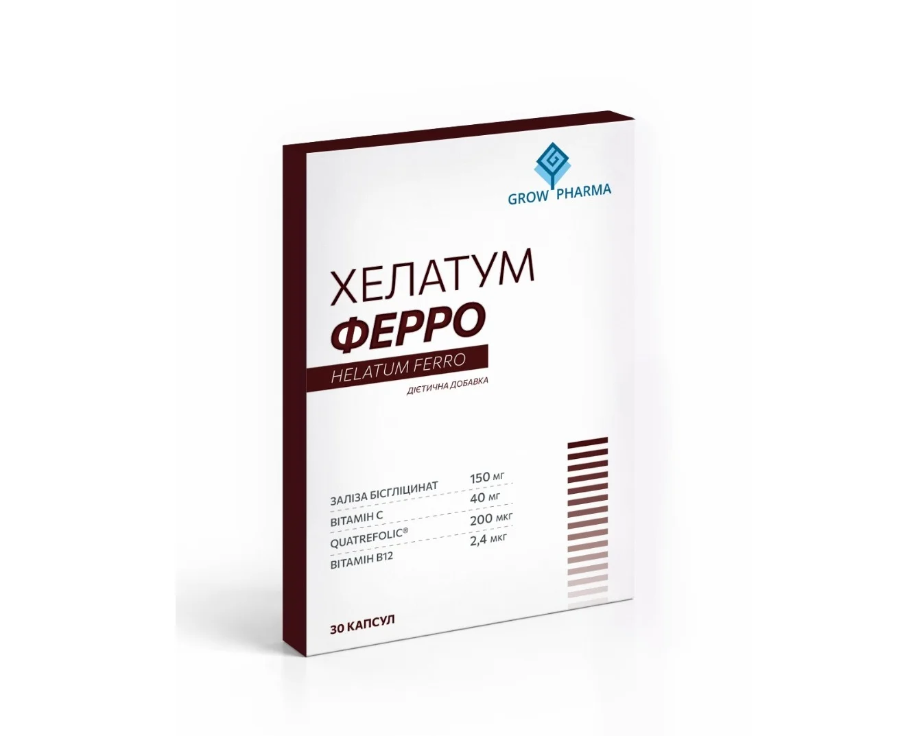 Хелатум Ферро капсули, 30 шт.