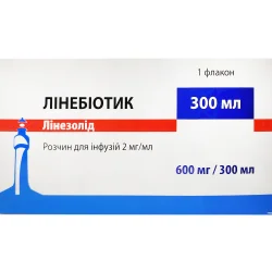 Лінебіотик розчин для інфузій по 2 мг/мл, 300 мл