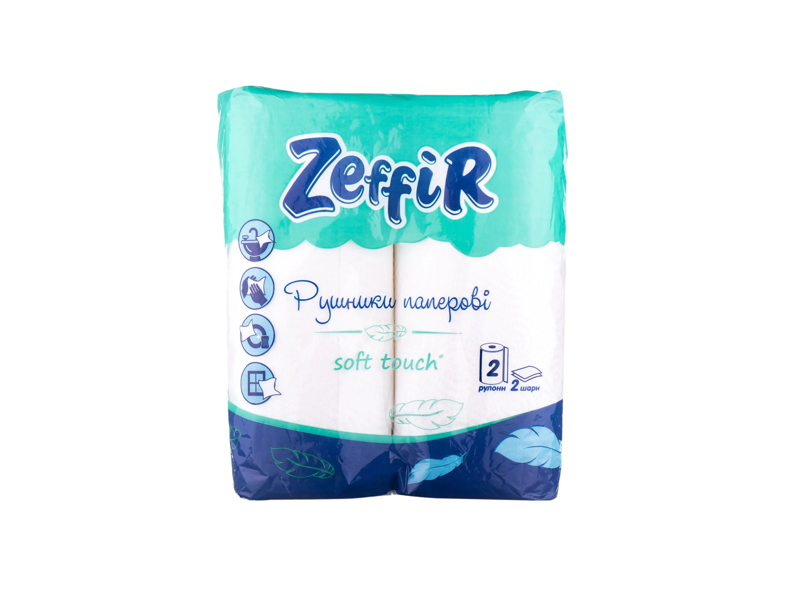 Рушник паперовий Zeffir (Зеффір), 2 шт.