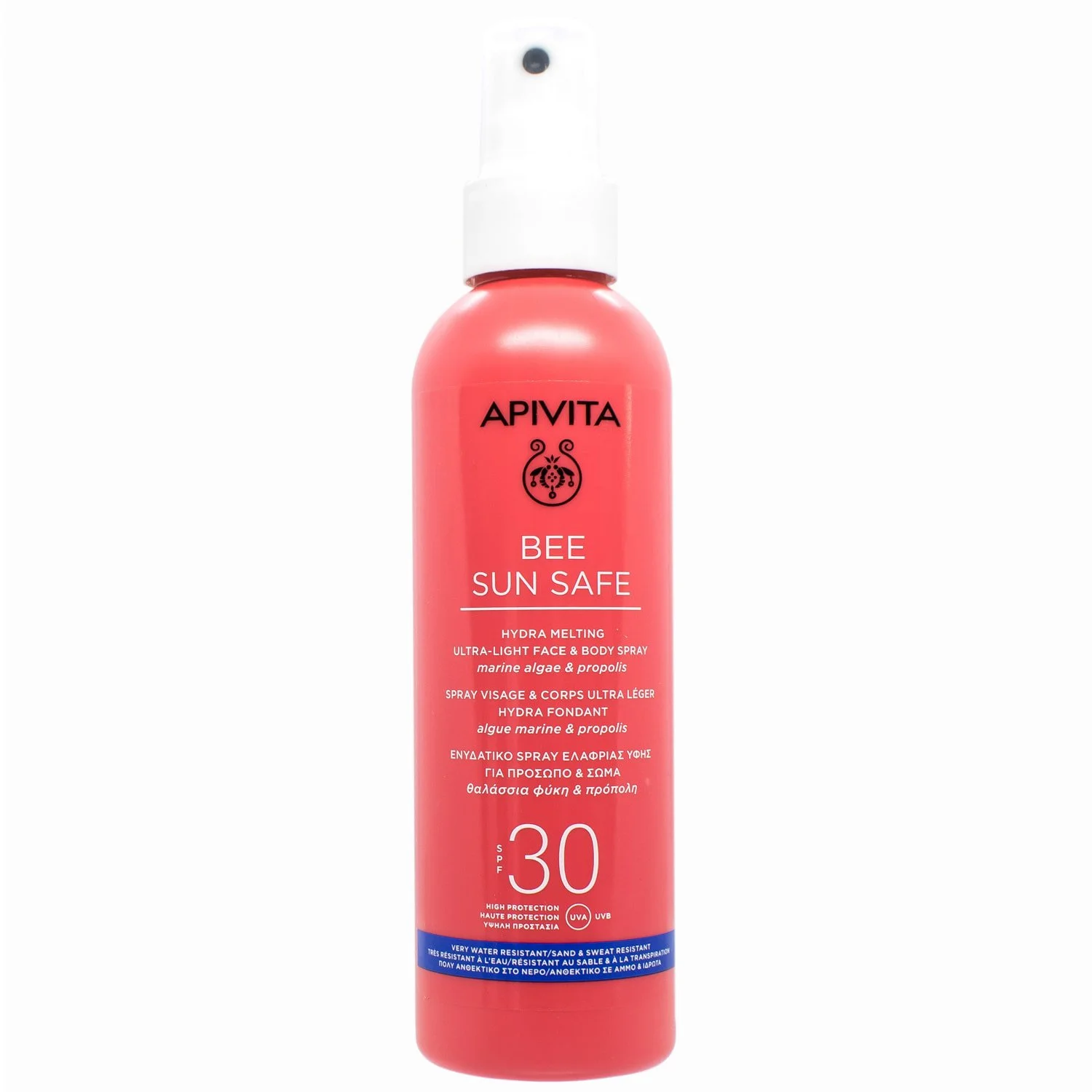 Спрей для обличчя і тіла Apivita (Апівіта) Bee Sun Safe сонцезахисний SPF30, 200 мл