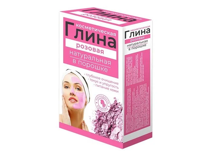 Глина косметична рожева, 100 г