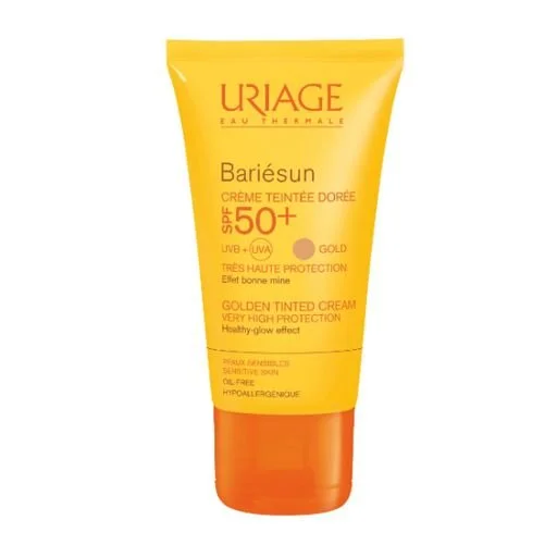 Урьяж Баресан (Uriage Bariesun) крем солнцезащитный тональный, тон золотистый, SPF50+, 50 мл
