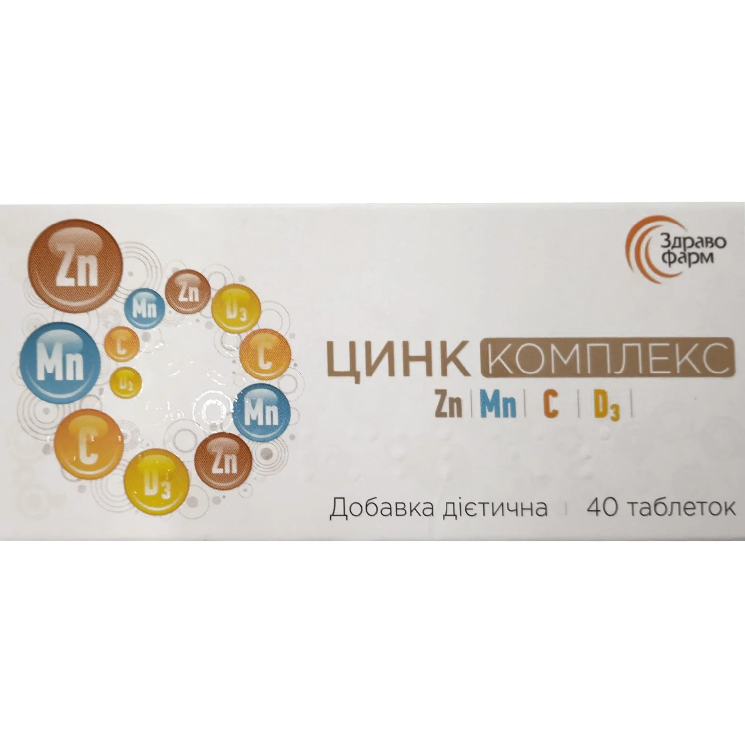 Цинк комплекс таблетки, 40 шт.