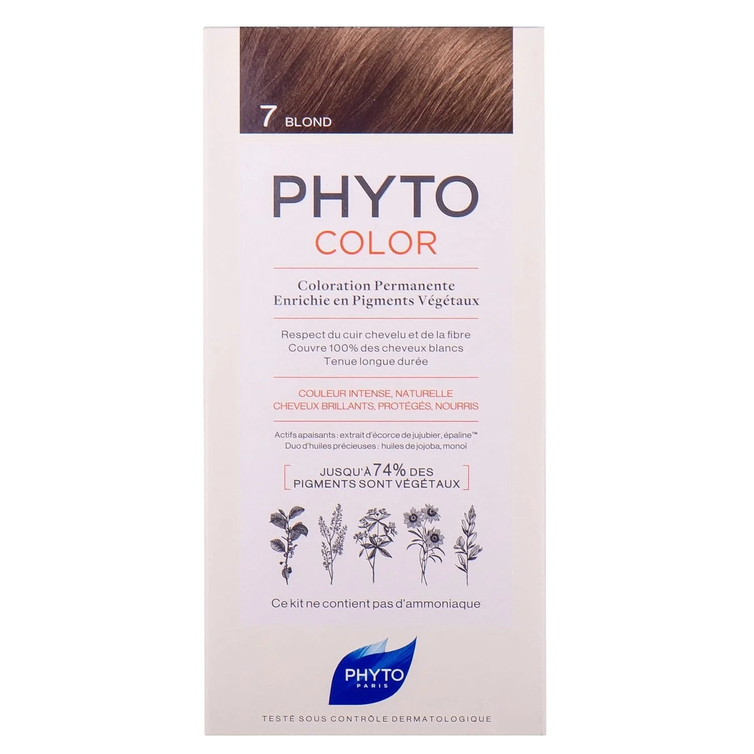 Крем-фарба для волосся Фіто (Phyto) Фітоколор тон 7 русий