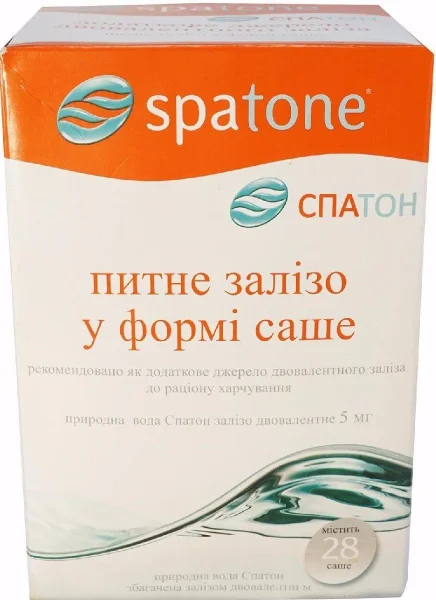 Спатон железо питьевое для насыщения организма железом в саше-пакетах по 20 мл, 28 шт.
