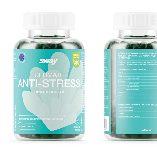 Sway (Свей) Антистресс (Anti-Stress) желатиновые пастики, 60 шт - Баум Фарм