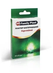 Пластырь бактерицидный Family Plast (Фемили Пласт) на полимерной основе, 2,5 см*7,2 см, 10 шт.