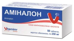 Аминалон таблетки по 0,25 г, 50 шт.