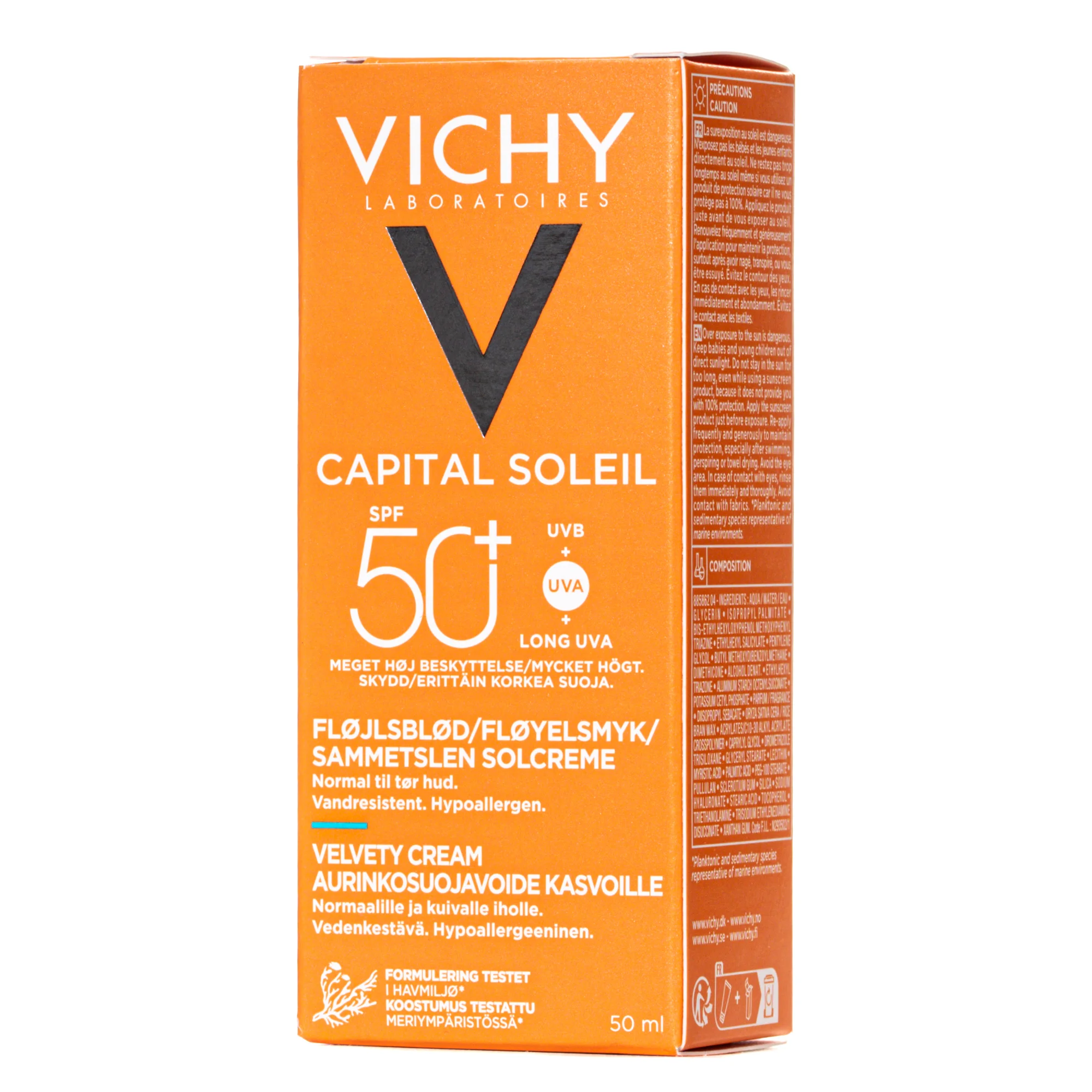 Сонцезахисний крем для обличчя Vichy (Віши) Idеal Soleil потрійної дії SPF50+, 50 мл