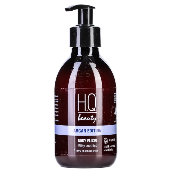 Эликсир для тела H.Q.Beauty (Аш Кью Бюти) Argan Edition смягчение с молочным протеином, 250 мл