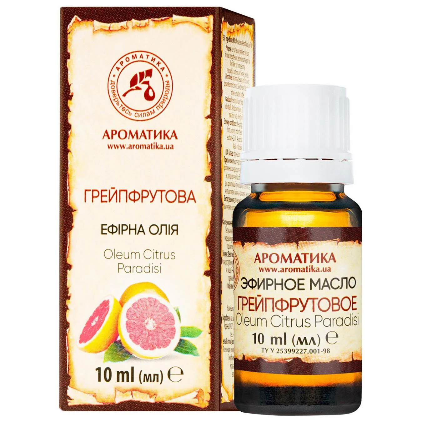 Ефірна олія грейпфрутова, 10 мл