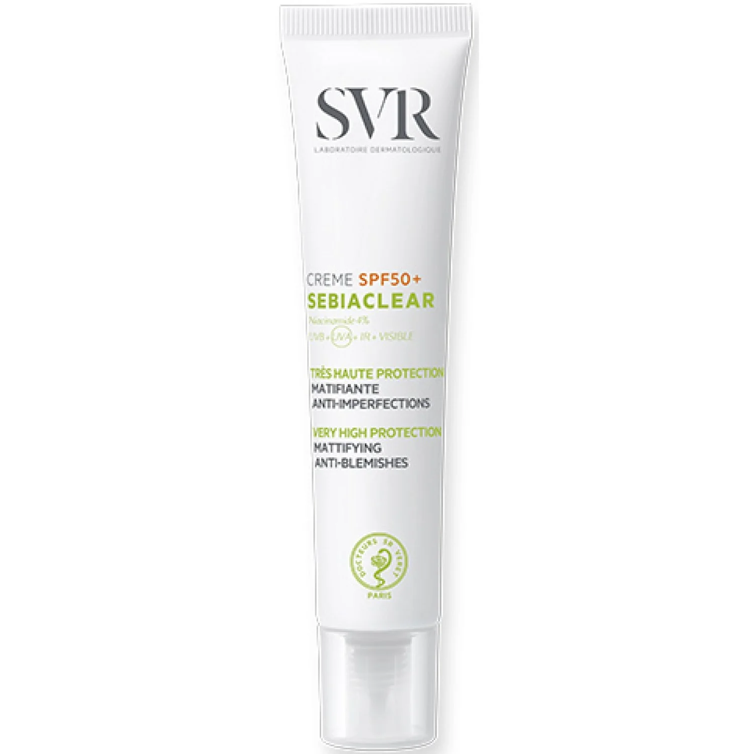 Крем для обличчя SVR (Свр) Sebiaclear сонцезахисний SPF 50, 50 мл