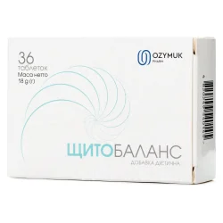 Щитобаланс таблетки для поліпшення функцій щитовидної залози по 500 мг, 36 шт.