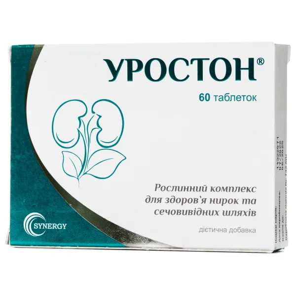 Уростон дієтична добавка для здоров'я нирок та сечовивідних шляхів у таблетках, 60 шт.