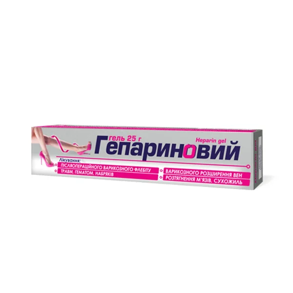 Гепариновий гель 1000 МО/г, 25 г